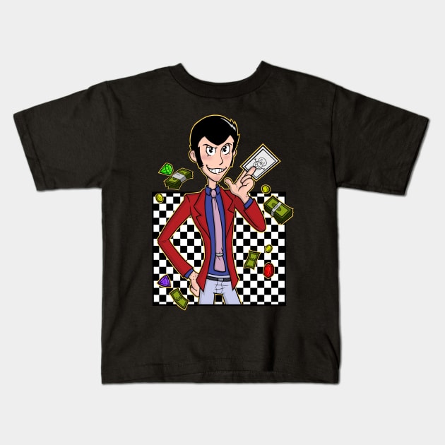 Gentleman Thief Kids T-Shirt by Dante6499